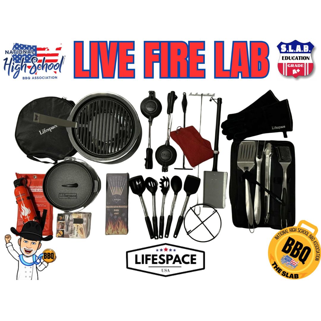 Lifespace Live Fire Learning Lab Kit - BBQ, Grill & Dutch Oven