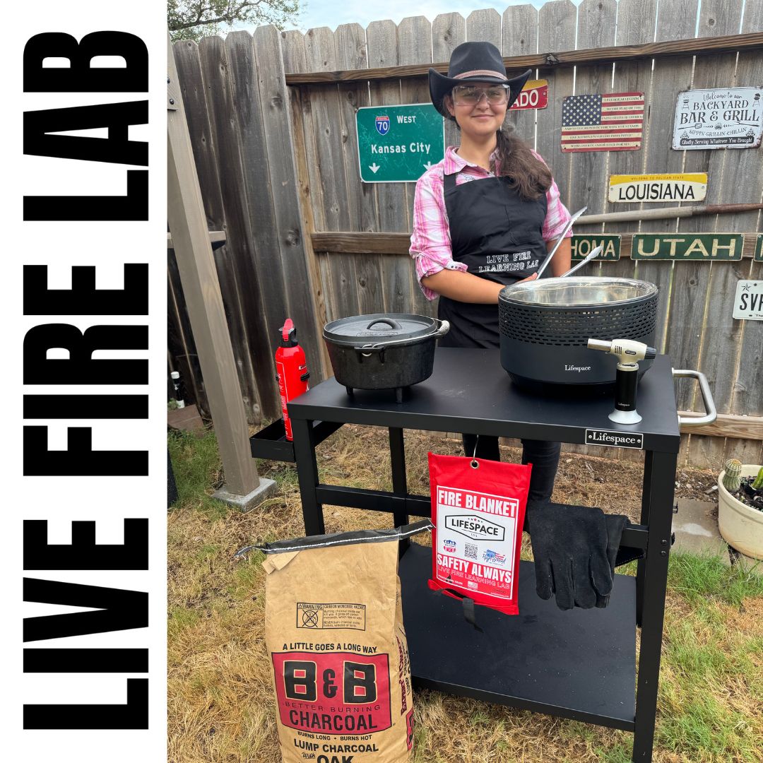 Lifespace Live Fire Learning Lab Kit - BBQ, Grill & Dutch Oven