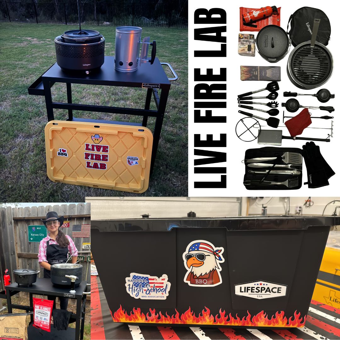 Lifespace Live Fire Learning Lab Kit - BBQ, Grill & Dutch Oven