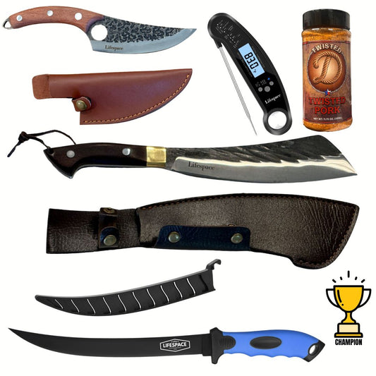 Lifespace Ribmaster Bundle — Live Fire Cooking Rib Prep & Seasoning Kit