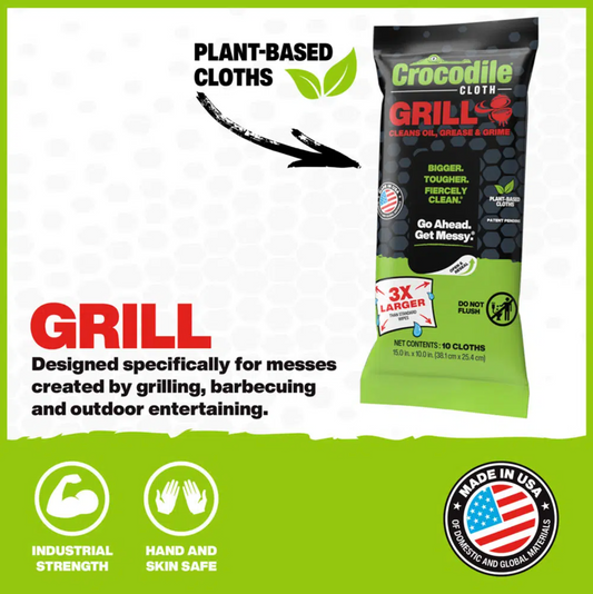 Crocodile Cloth® Grill Wipes 10ct