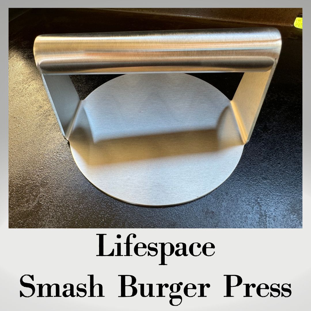 Lifespace Stainless Steel Smash Burger Grill Press