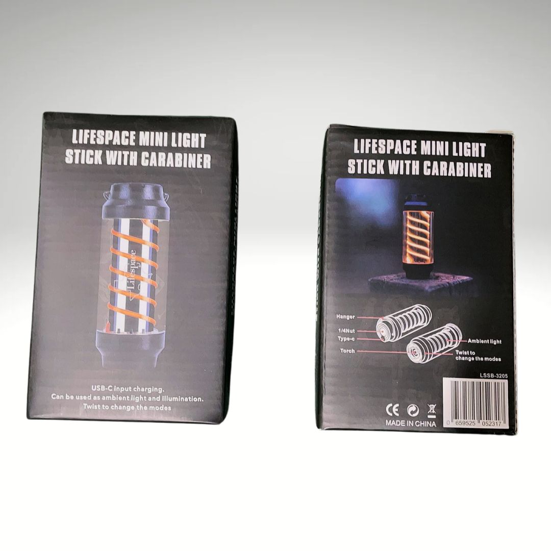 Lifespace Mini Light Stick with Carabiner (Set of 2)