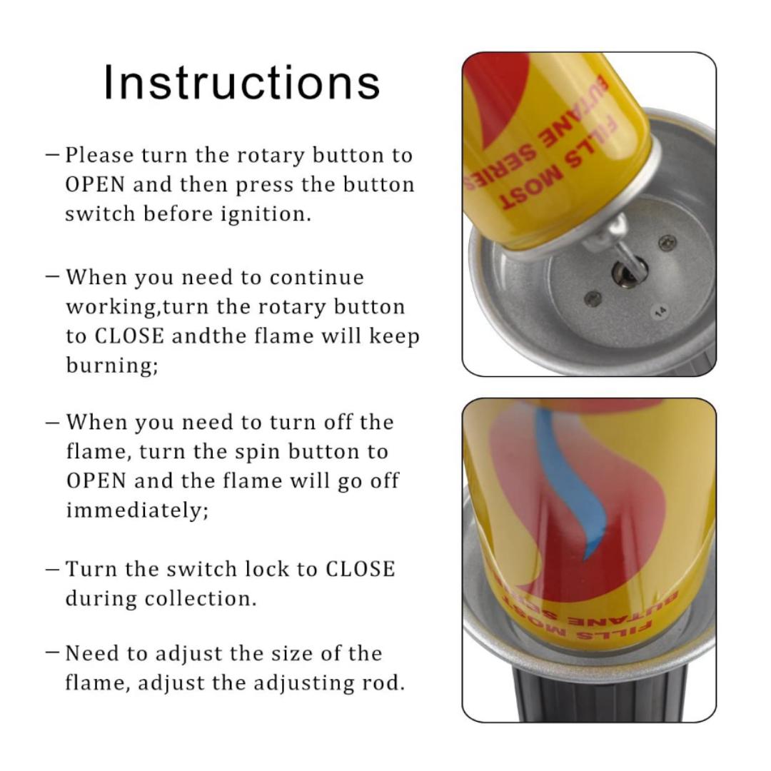 Lifespace Braai Kitchen Creme Brulee Blow Torch Burner - Lifespace
