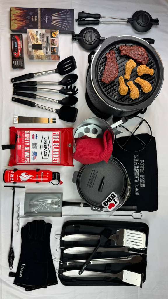 Lifespace Live Fire Learning Lab Kit - BBQ, Grill & Dutch Oven