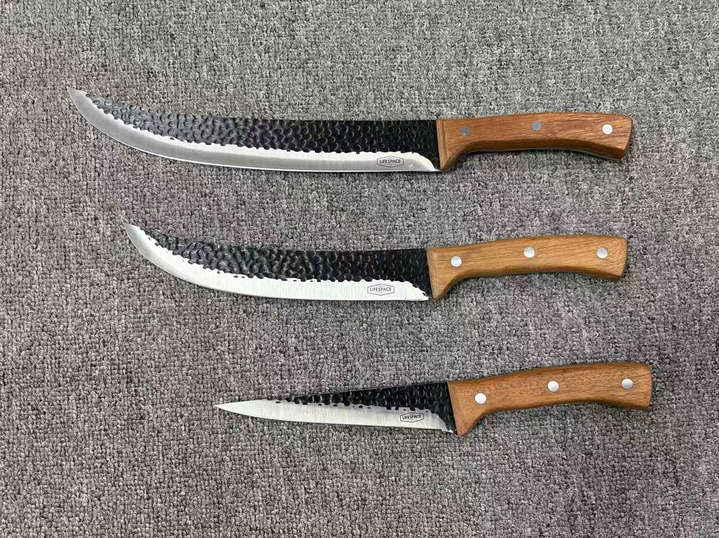 Lifespace 8'' Slaughter Knife with Rosewood Handle & Sheath