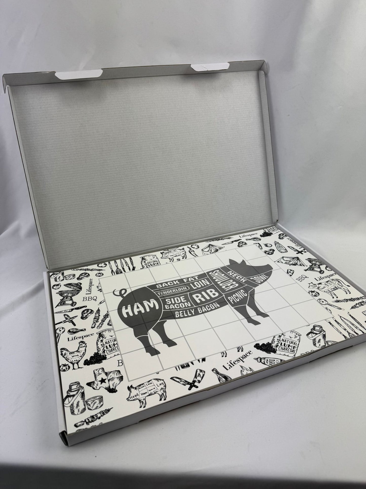 Lifespace Disposable 18" x 12" "Pig" Cutting Boards - 50x Sheets