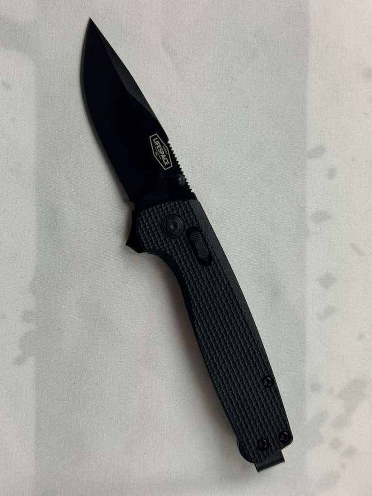 Lifespace Black EDC Folding Knife in Gift Box