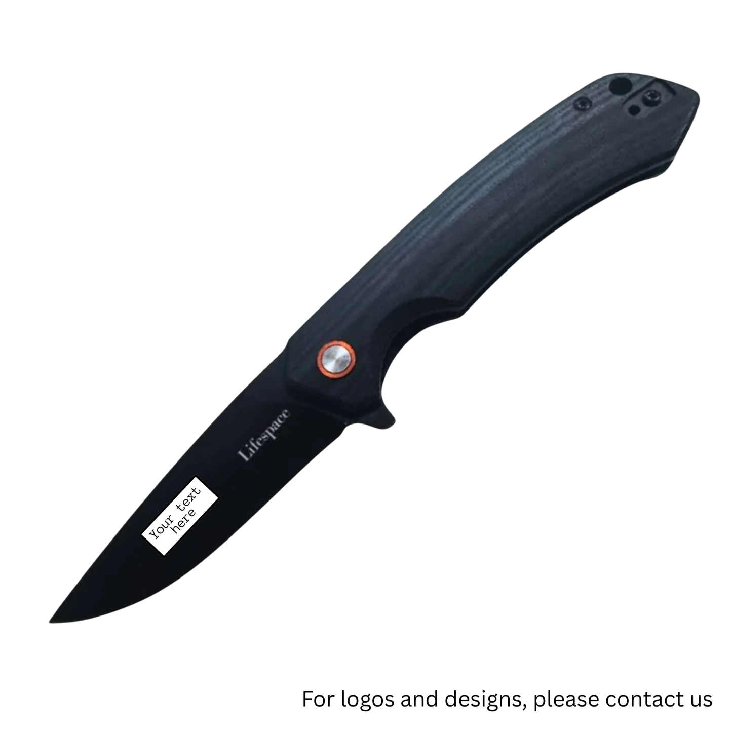 Lifespace Matt Black EDC Flip Blade Pocket Knife in a Gift Box