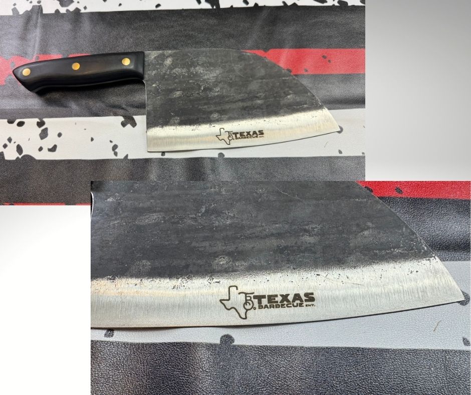 Lifespace Hammer Forged Full Tang Butcher Cleaver with Leather Sheath