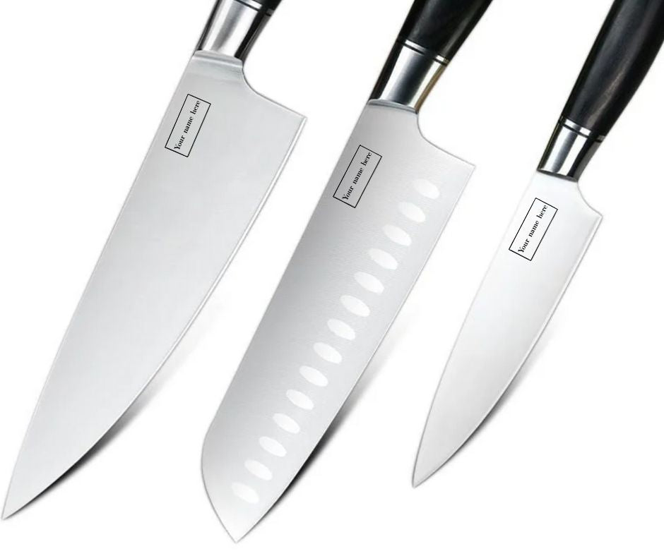 Lifespace Classic Japanese Chef Knife Set in a Gift Box - Petty, Santoku & Chef