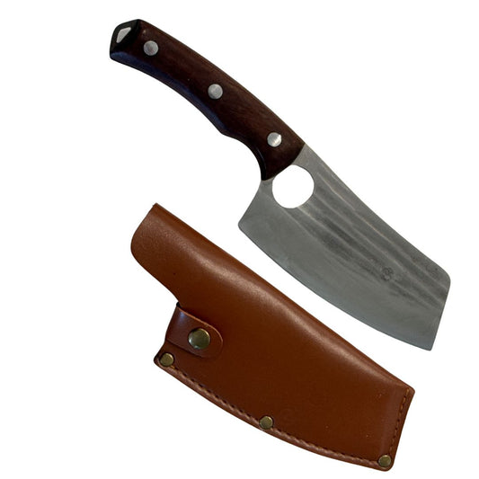 Lifespace 5.7 Inch Butcher Cleaver Knife with Sheath