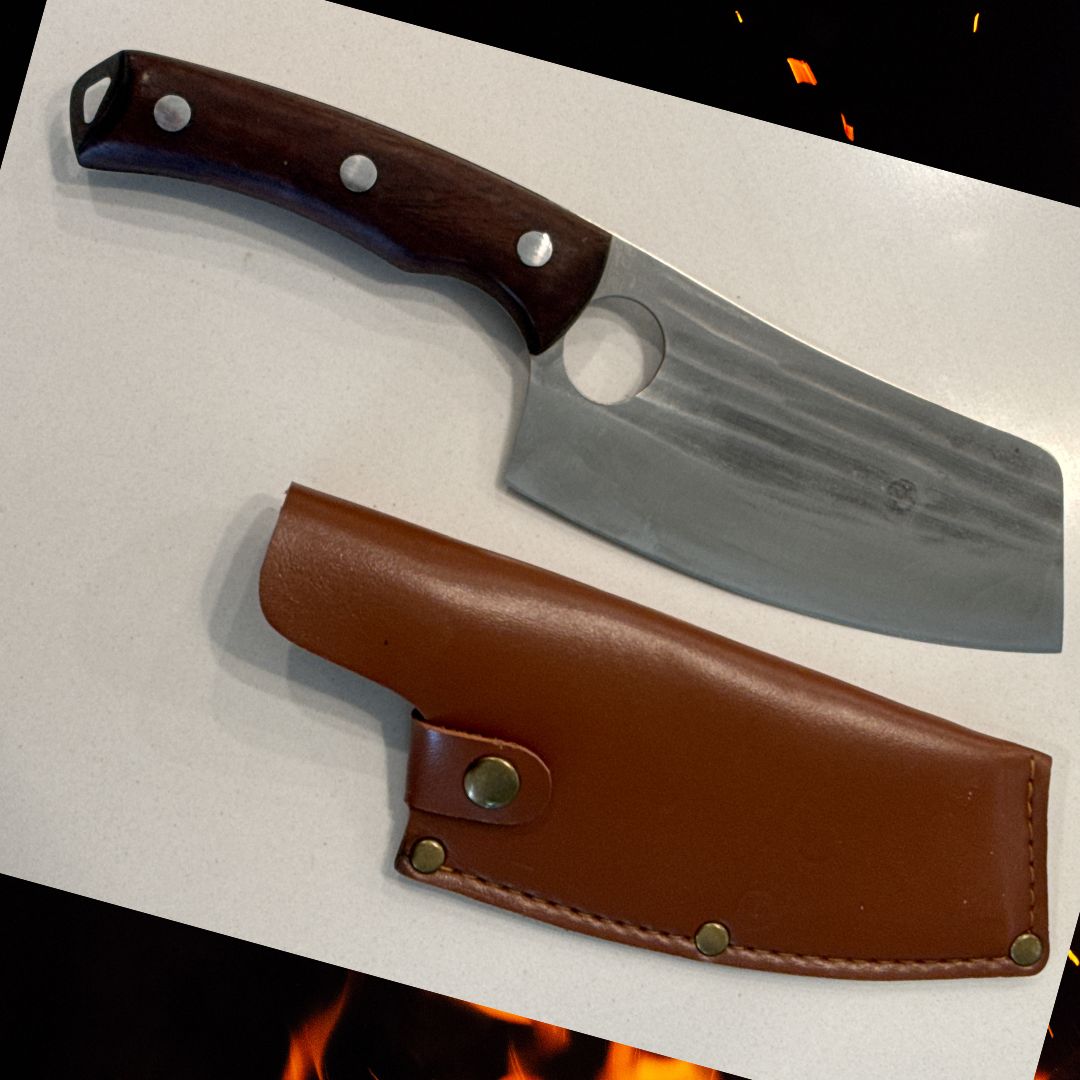 Lifespace 5.7 Inch Butcher Cleaver Knife with Sheath