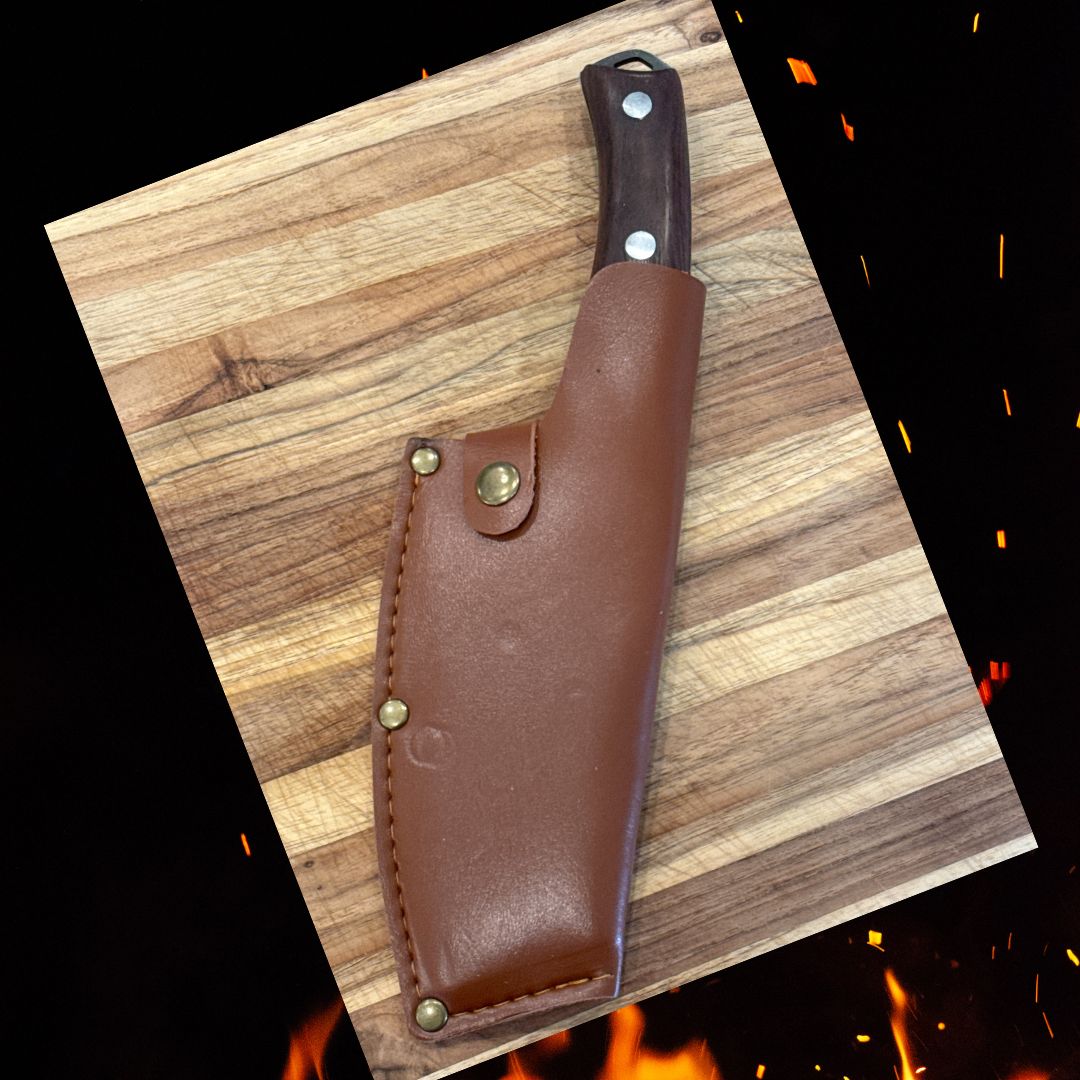 Lifespace 5.7 Inch Butcher Cleaver Knife with Sheath