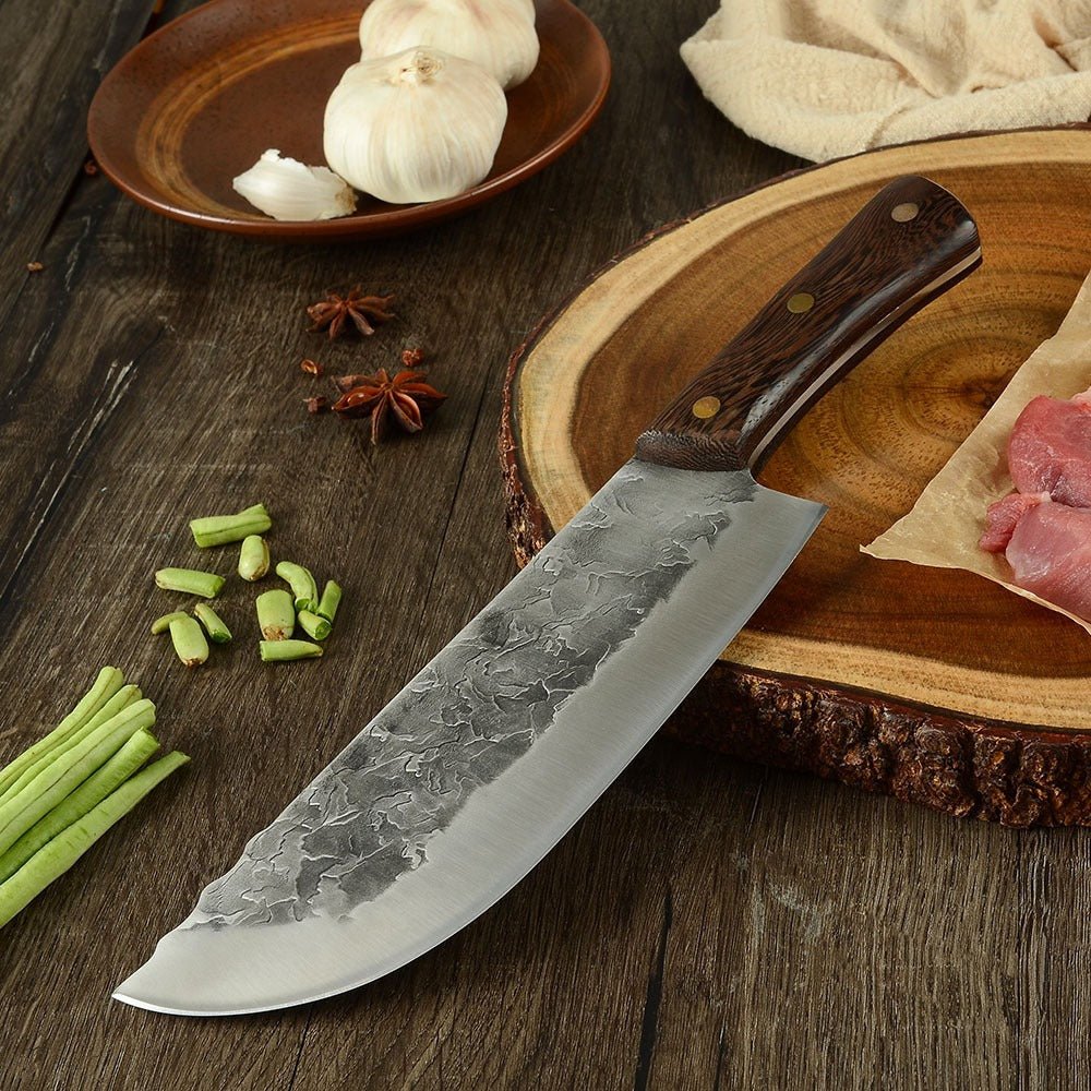 Lifespace 7.5in Hammer Forged Chef Cleaver