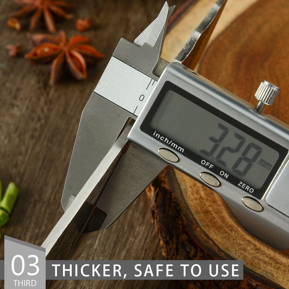 Lifespace 7.5in Hammer Forged Chef Cleaver