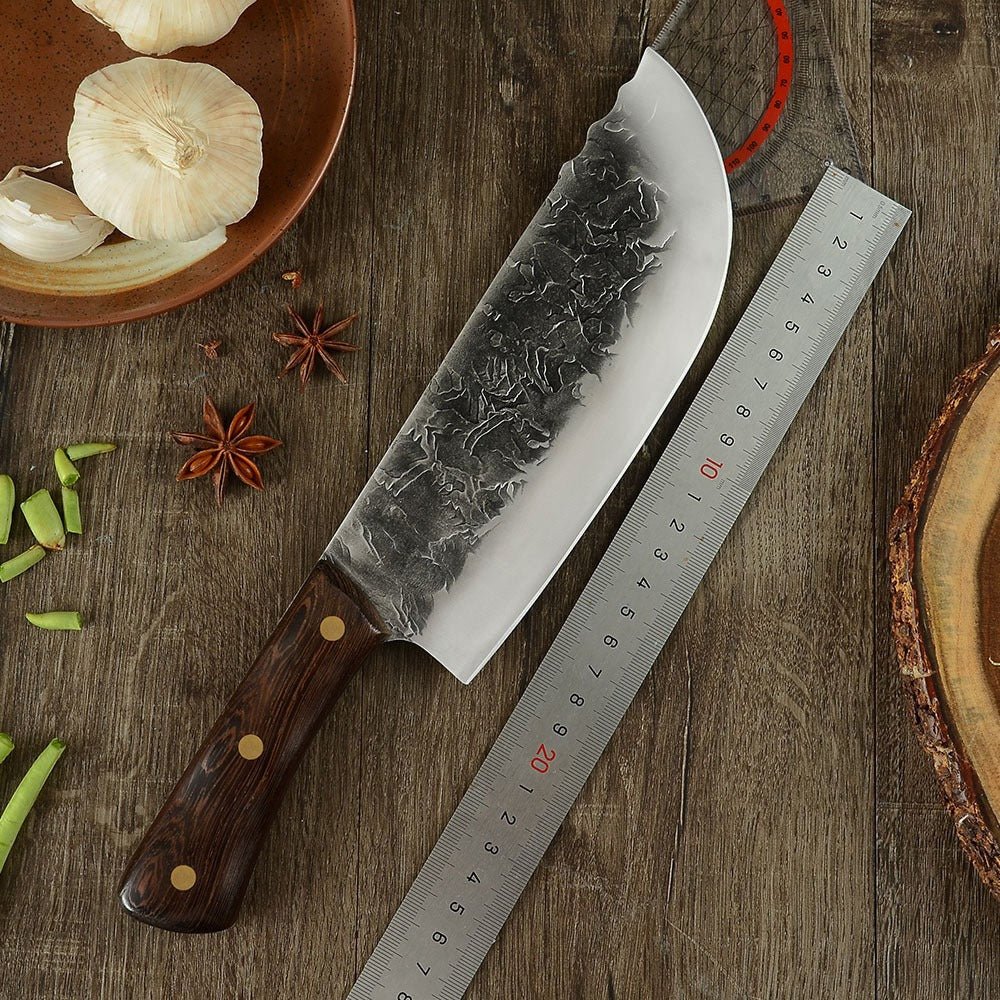 Lifespace 7.5in Hammer Forged Chef Cleaver