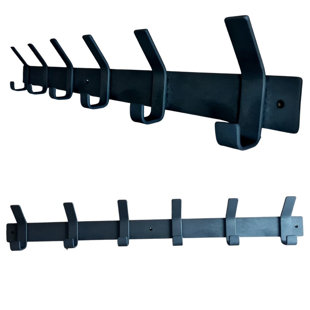 Lifespace 30in Rustic Industrial Bespoke Utility Hook - 6 hooks