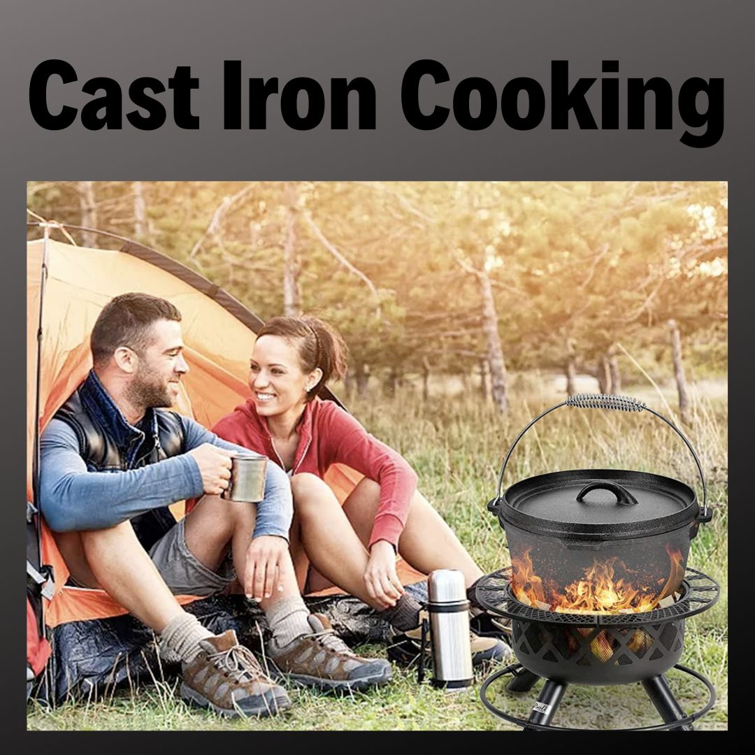 Lifespace Cast Iron Dutch Oven Pot 24,5cm