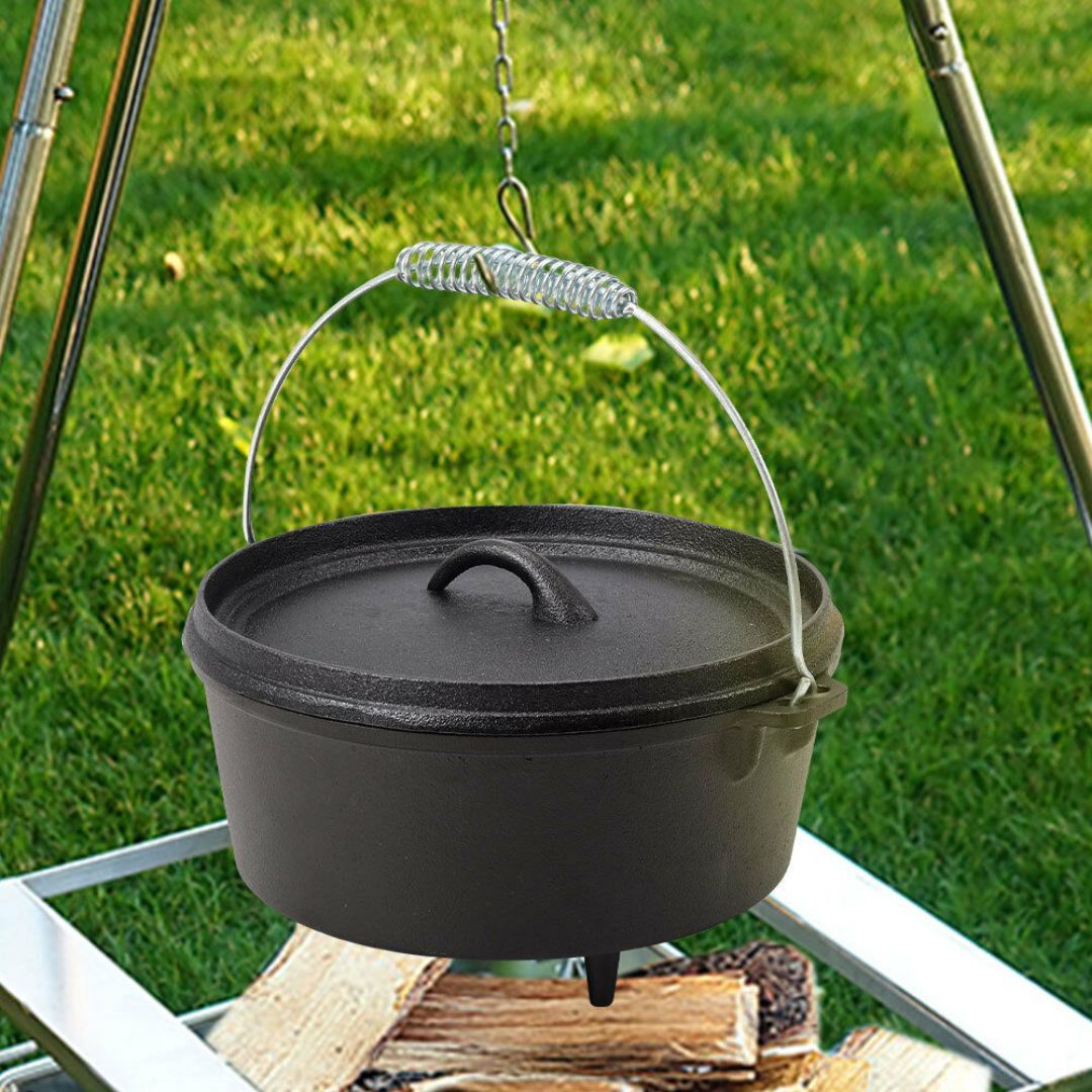 Lifespace Cast Iron Dutch Oven Pot 24,5cm