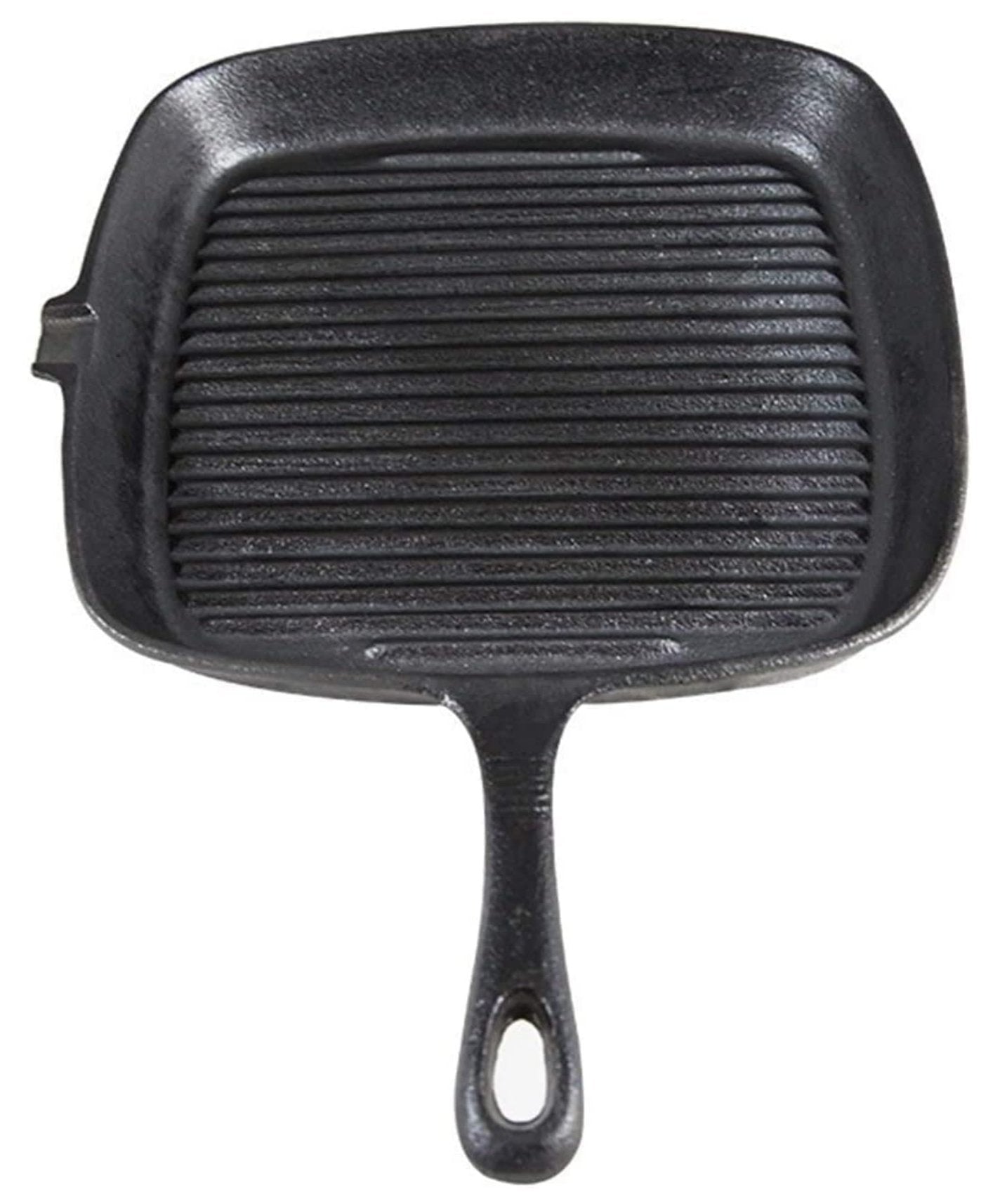 Lifespace Cast Iron Square Griddle Pan 24cm