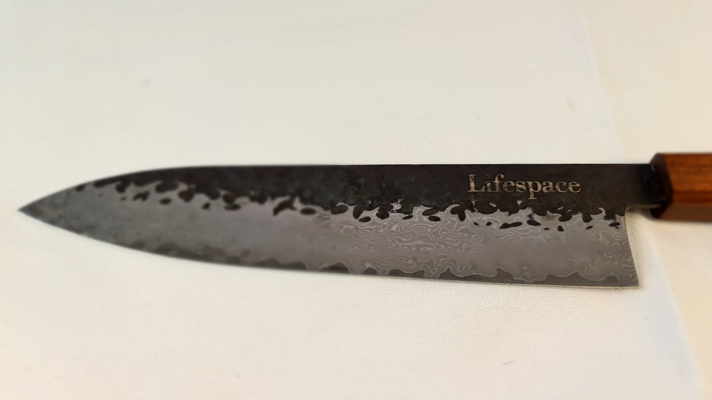 Lifespace Hand Forged Japanese vg10 Damascus Bunka Chef Knife in Gift Box