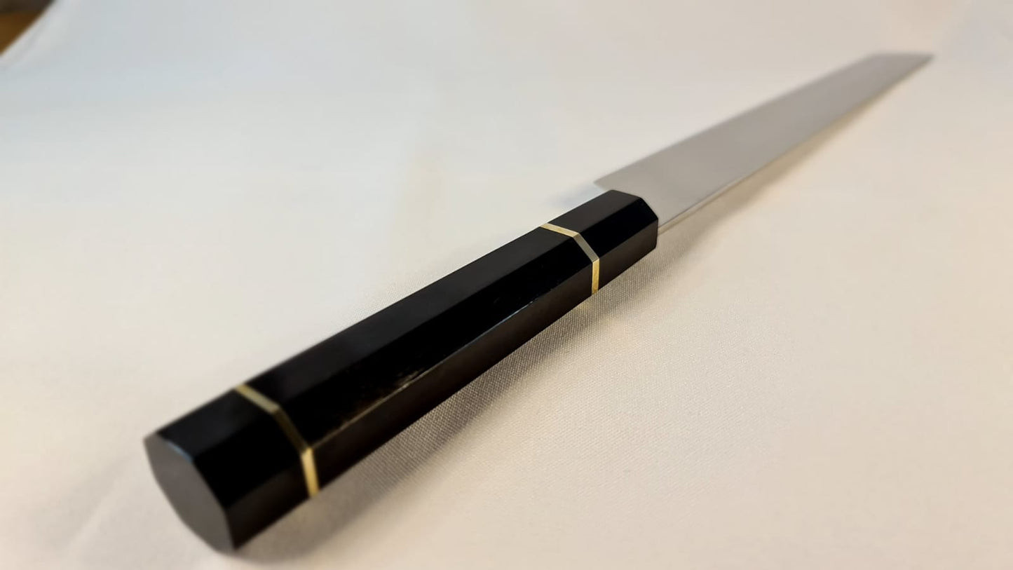 Lifespace Japanese Yanagiba Traditional Damascus Sashimi or Filleting Knife - 10.6 inch Blade