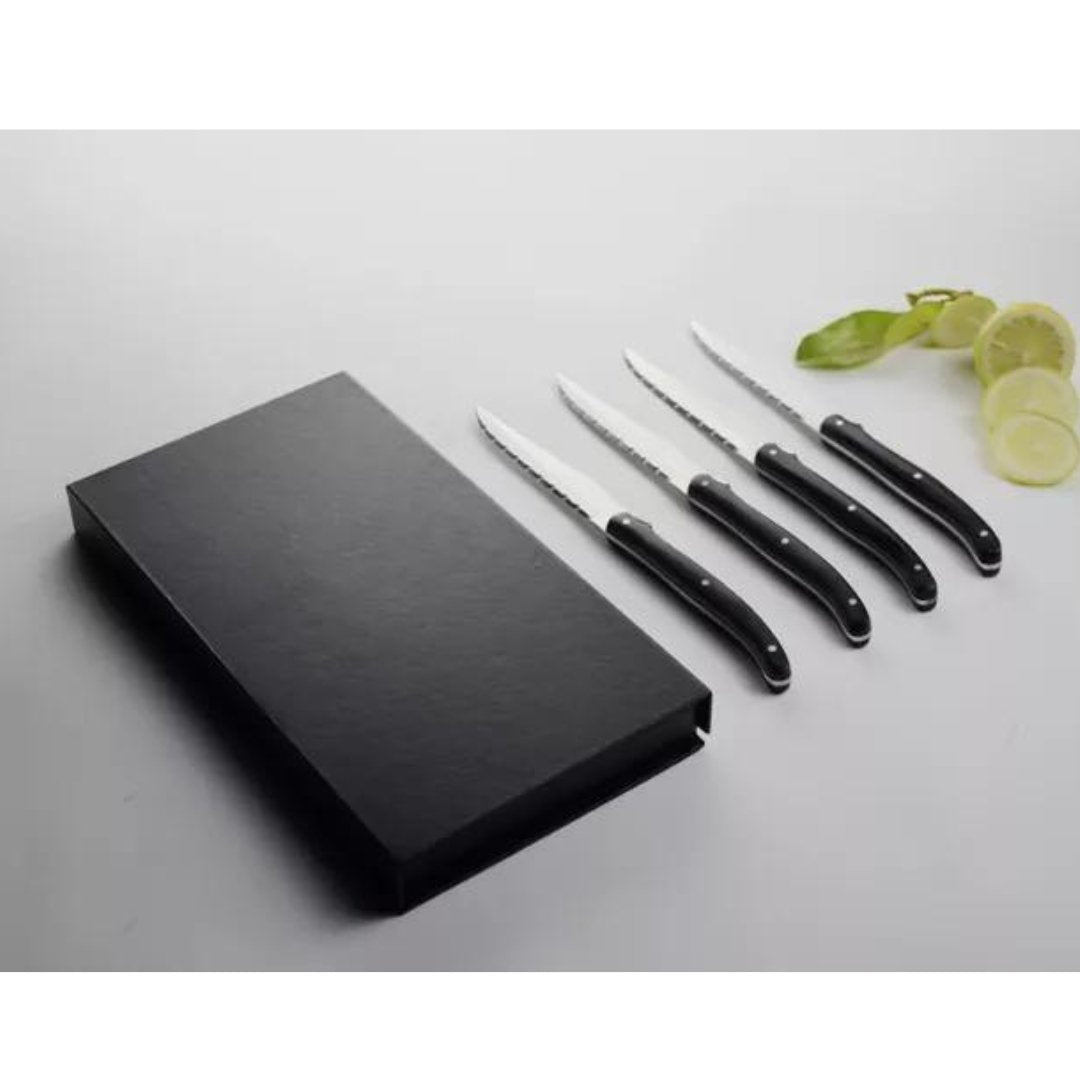 Lifespace 'Laguiole' 4-Piece Steak Knife Set in a Gift Box