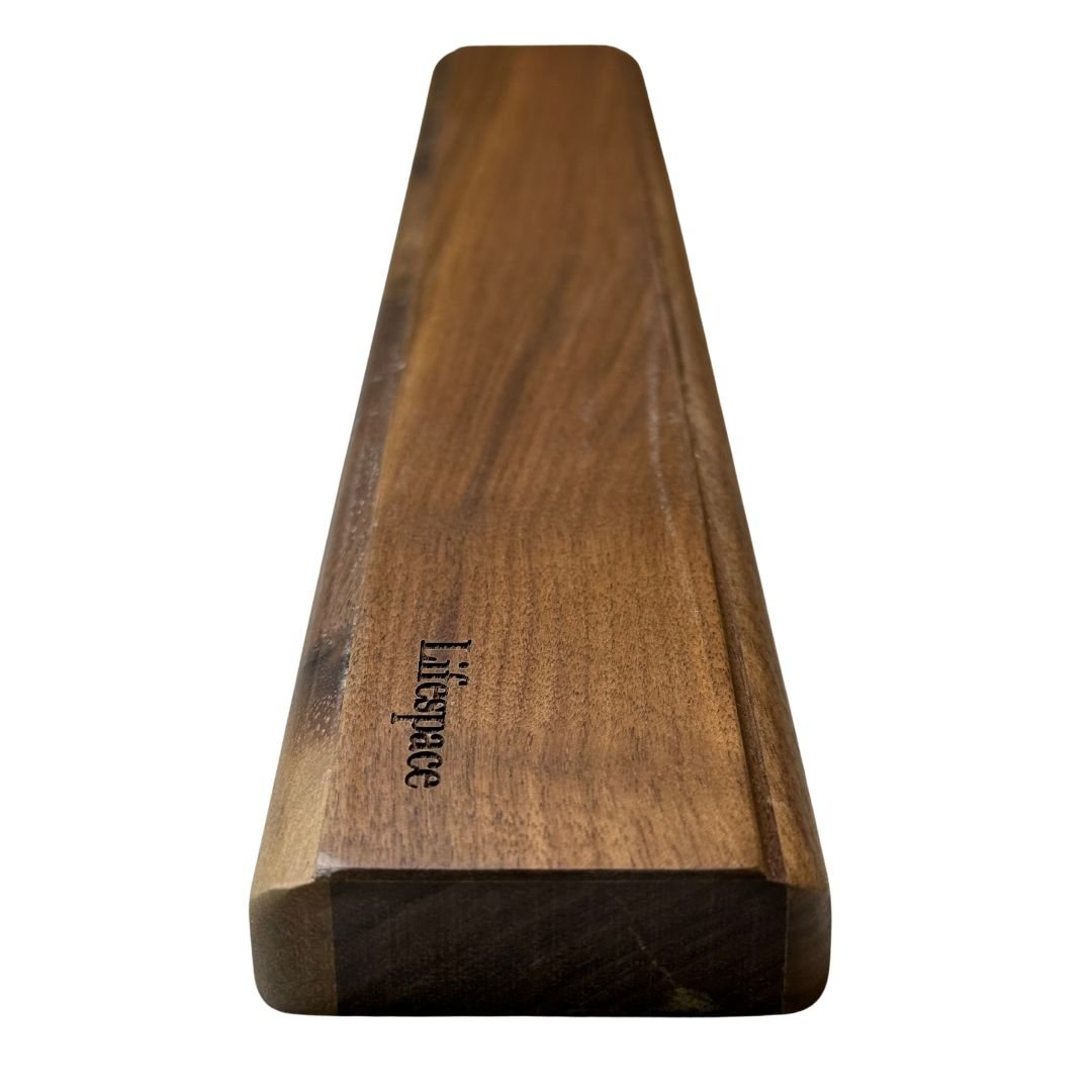 Texas Barbecue Premium Walnut Wall Mount Magnetic Knife Rack with Strong Magnets