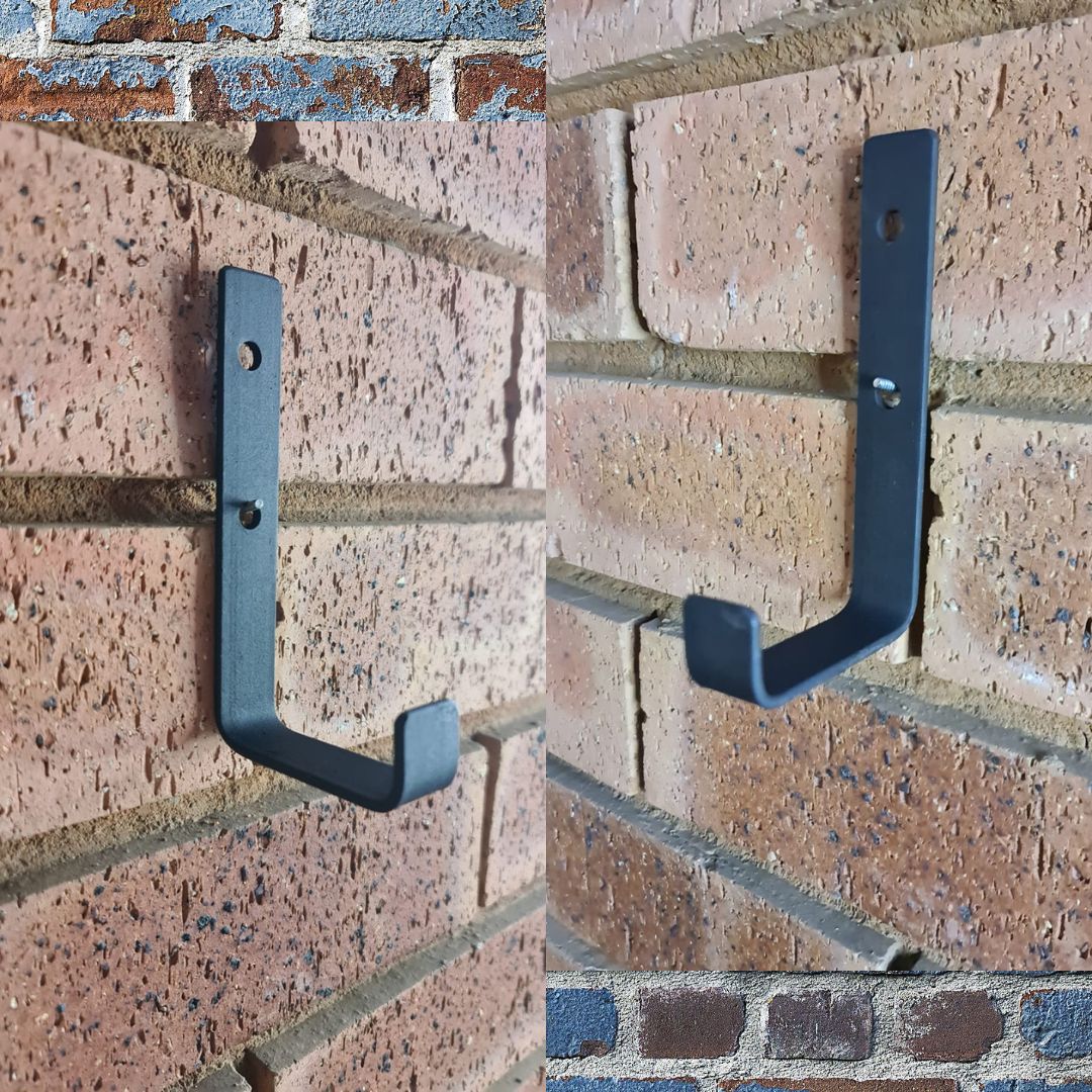 Lifespace Rustic Industrial Utility L-hook - 3 pack