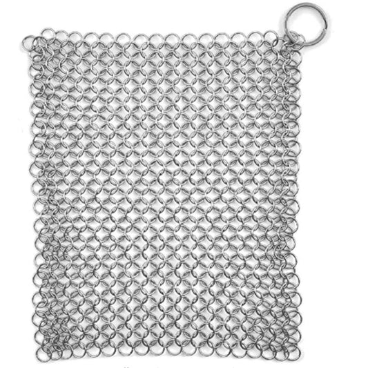 Lifespace Stainless Steel Cast Iron Cookware Chainmail Scrubber