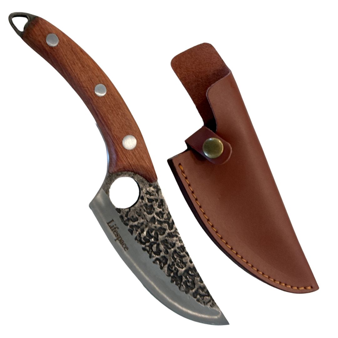 Lifespace 5 Inch Viking Style Cleaver Knife with Sheath