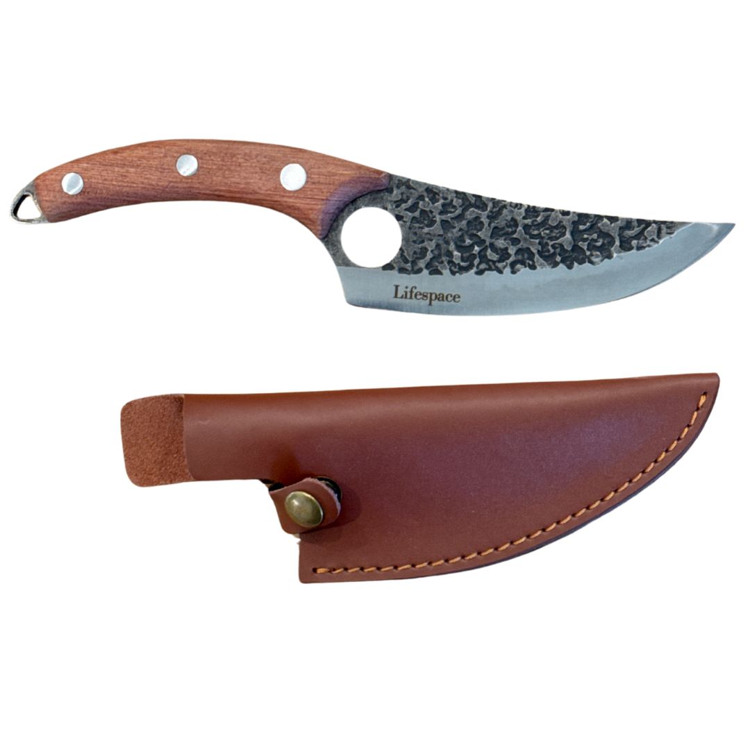 Lifespace 5 Inch Viking Style Cleaver Knife with Sheath