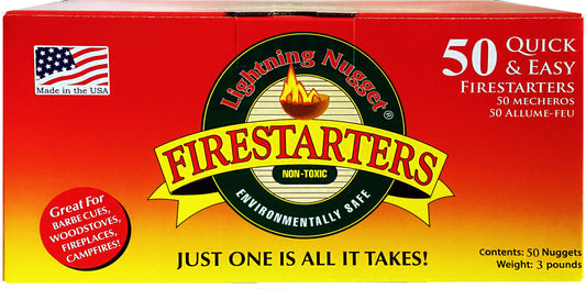 Lightning Nugget Firestarters - Box of 50 Nuggets