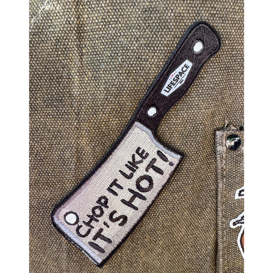 Lifespace 4" "Chop It Like It's Hot" Embroidered Iron-on Patch