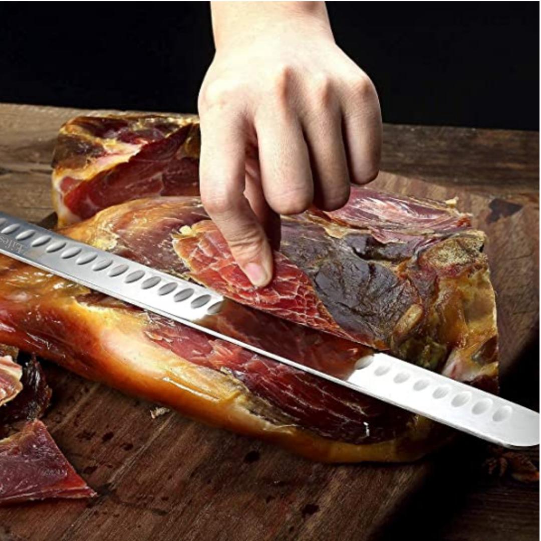 Lifespace BBQ Ham & Brisket Carving Knife - 300mm Stainless Steel Blade - Lifespace