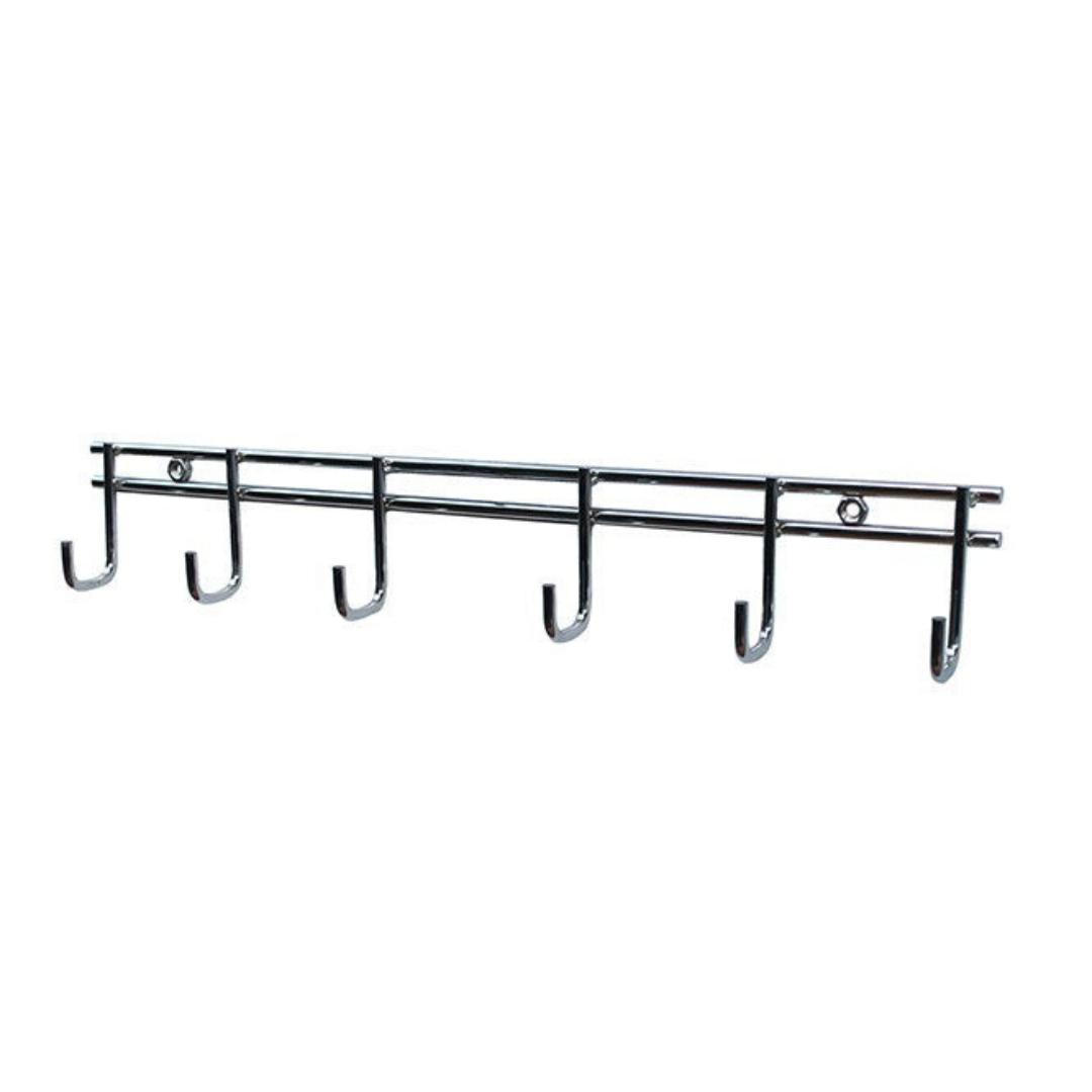 Lifespace Braai Utility Rack - 6 Hooks - Chrome Plated Mild Steel - Lifespace