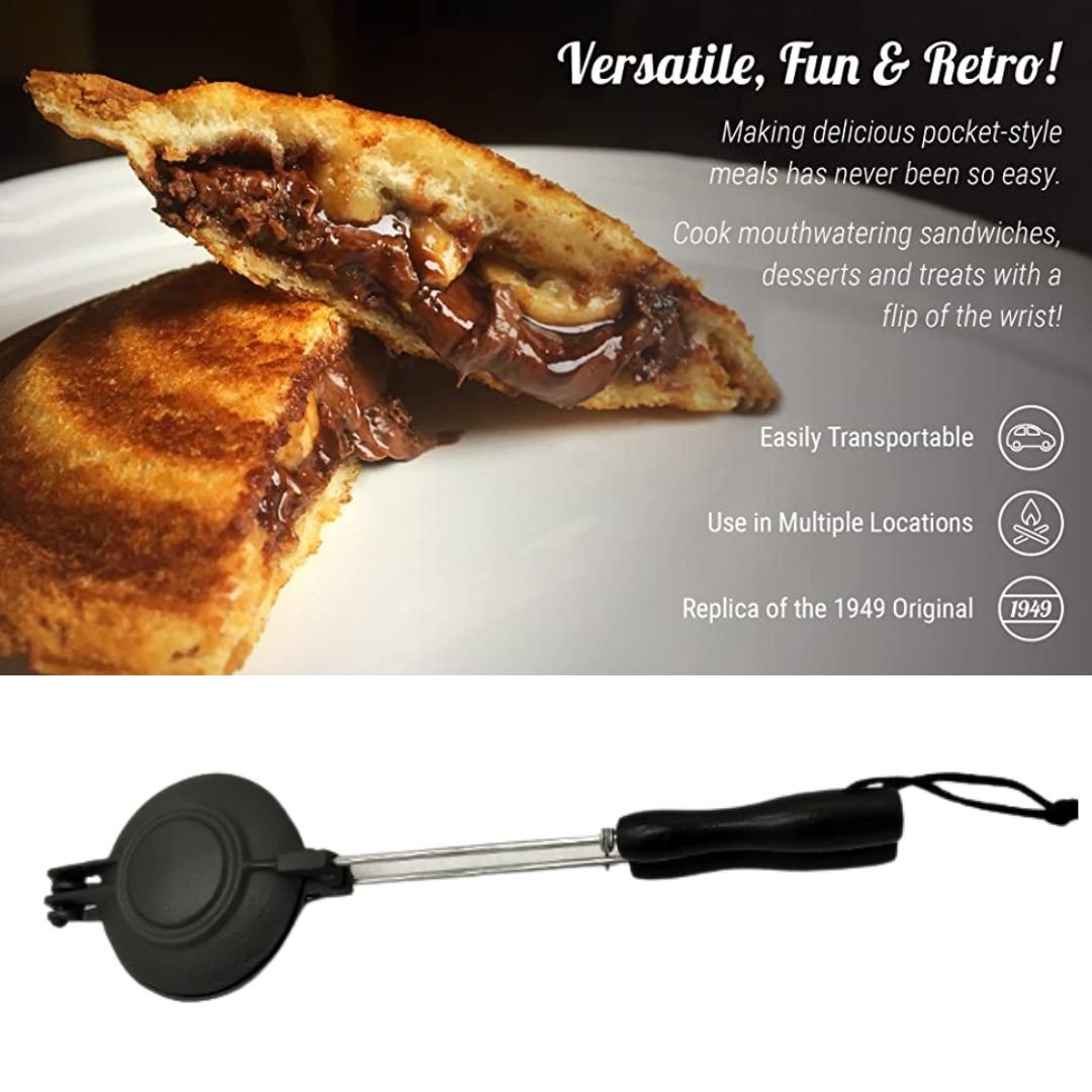 Lifespace Cast Iron Jaffle Irons - 2 pack - Lifespace
