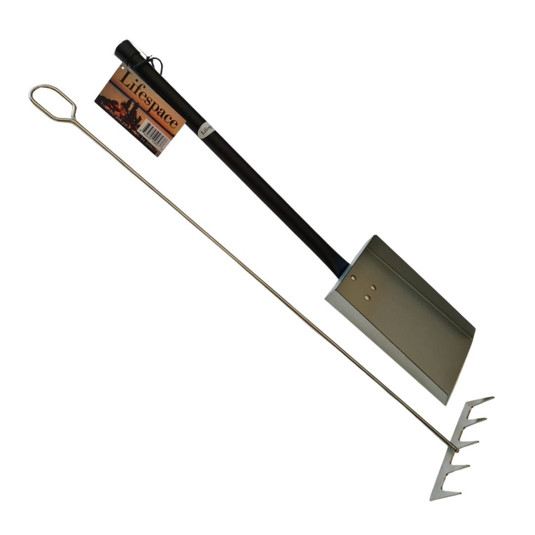 Lifespace Coal Scoop & Rake Combo - 2 pack - Lifespace