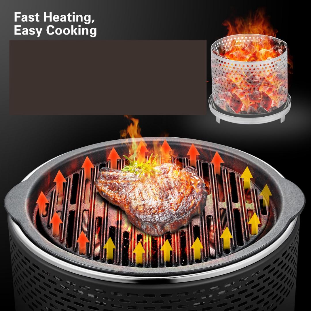 Lifespace Portable Charcoal Braai with FREE Dome Lid & Carry Bag - Lifespace