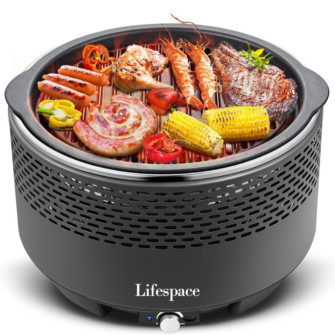 Lifespace Portable Charcoal Braai with FREE Dome Lid & Carry Bag - Lifespace