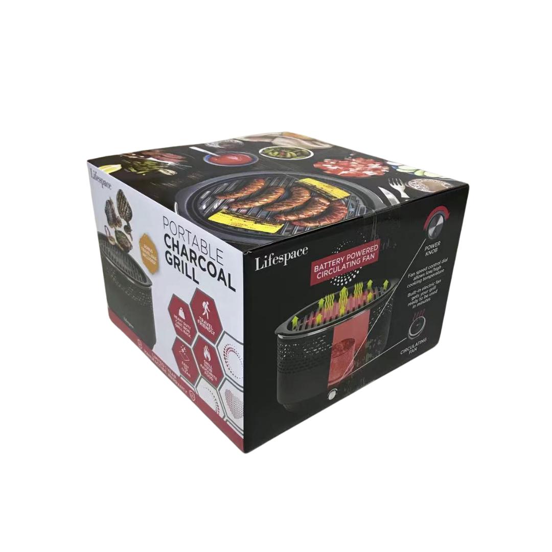 Lifespace Portable Charcoal Braai with FREE Dome Lid & Carry Bag - Lifespace