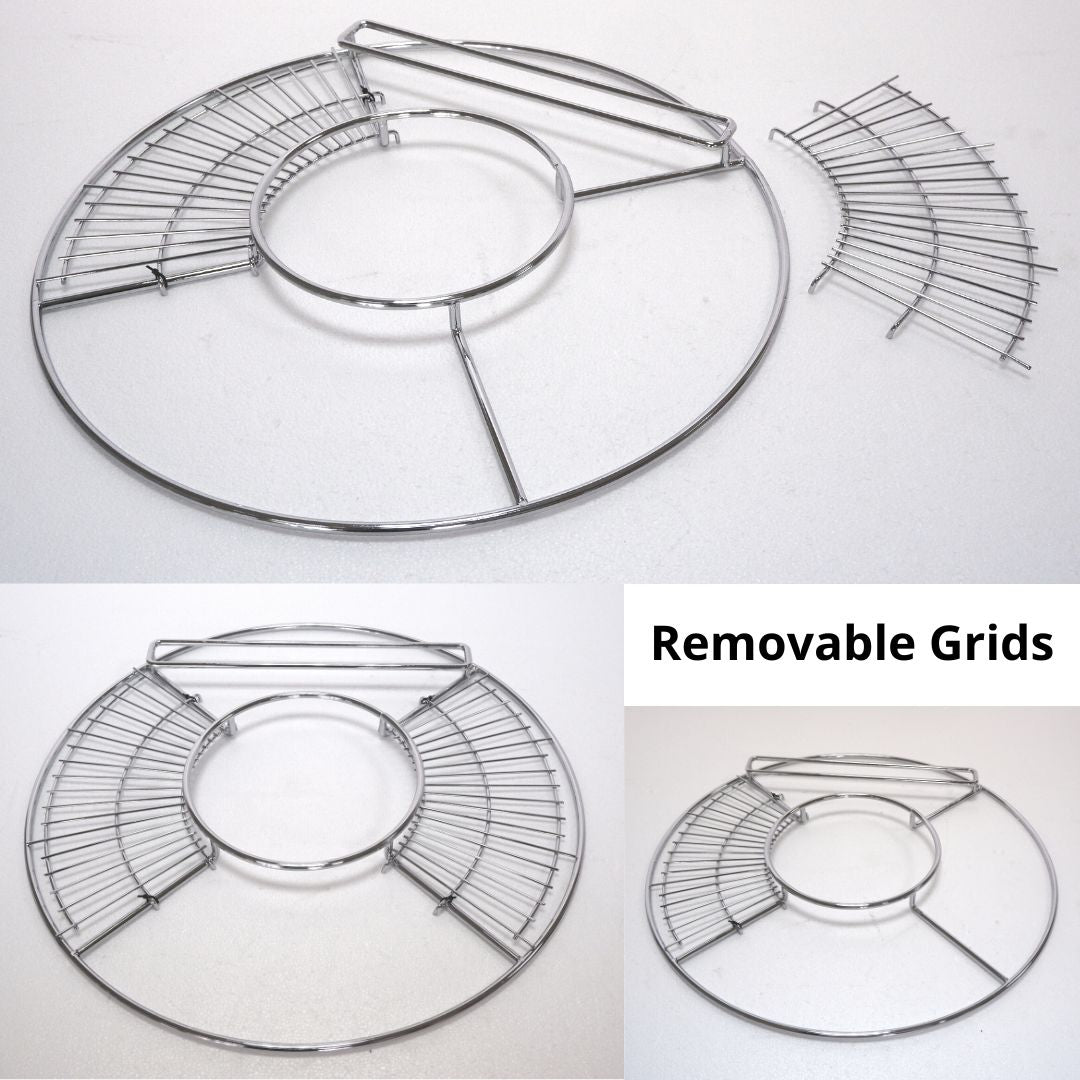 Lifespace Potjie Ring for 57cm Kettle Braai with 2 x Side Grids - Lifespace