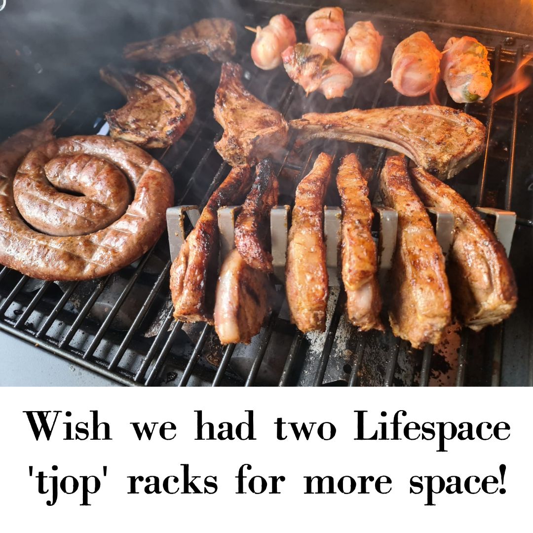 Lifespace Premium Stainless Steel Tjop / Chop Rack - 6 Slot - Lifespace