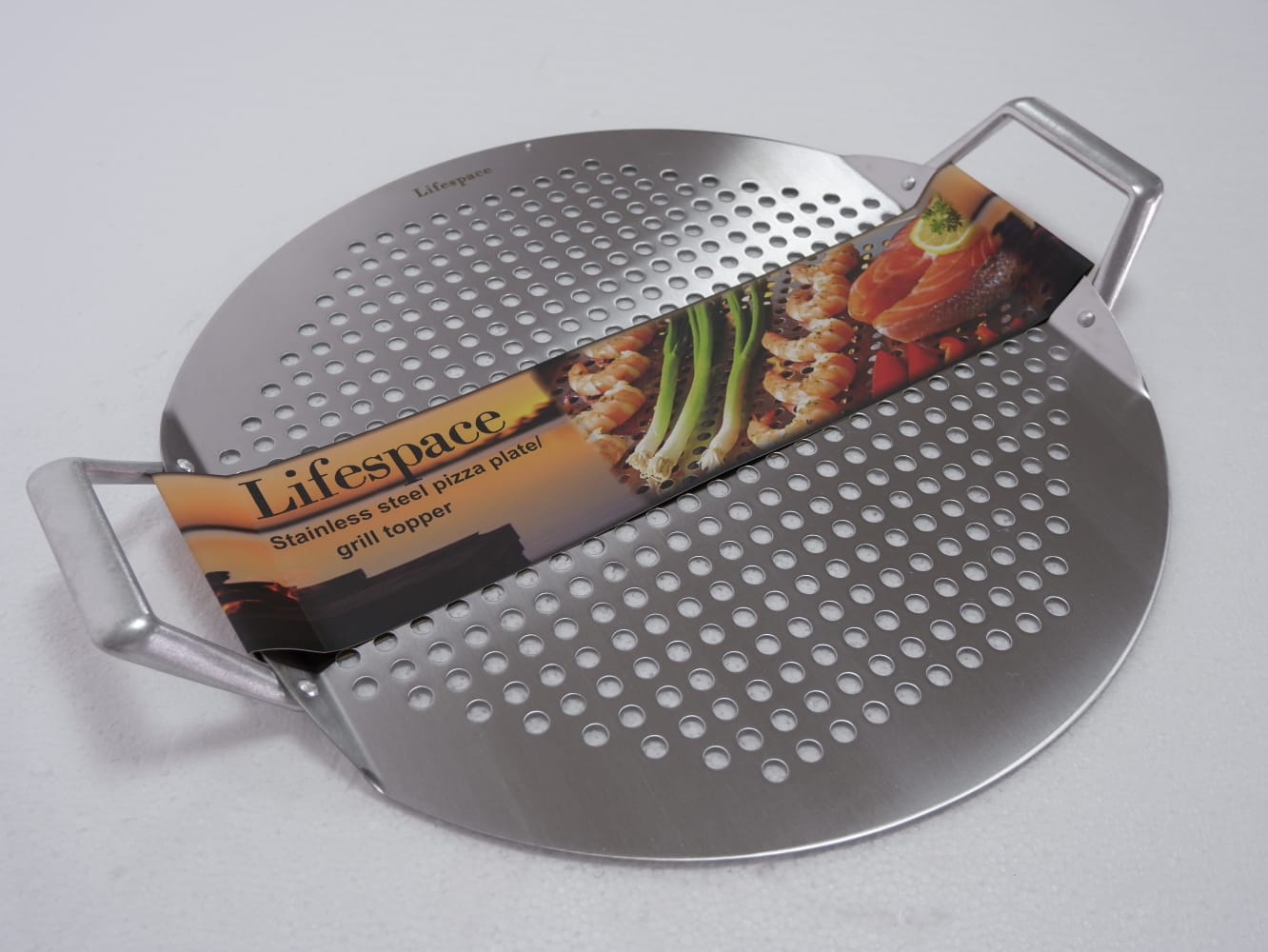 Lifespace Stainless Steel Pizza Plate / Braai Topper - Lifespace