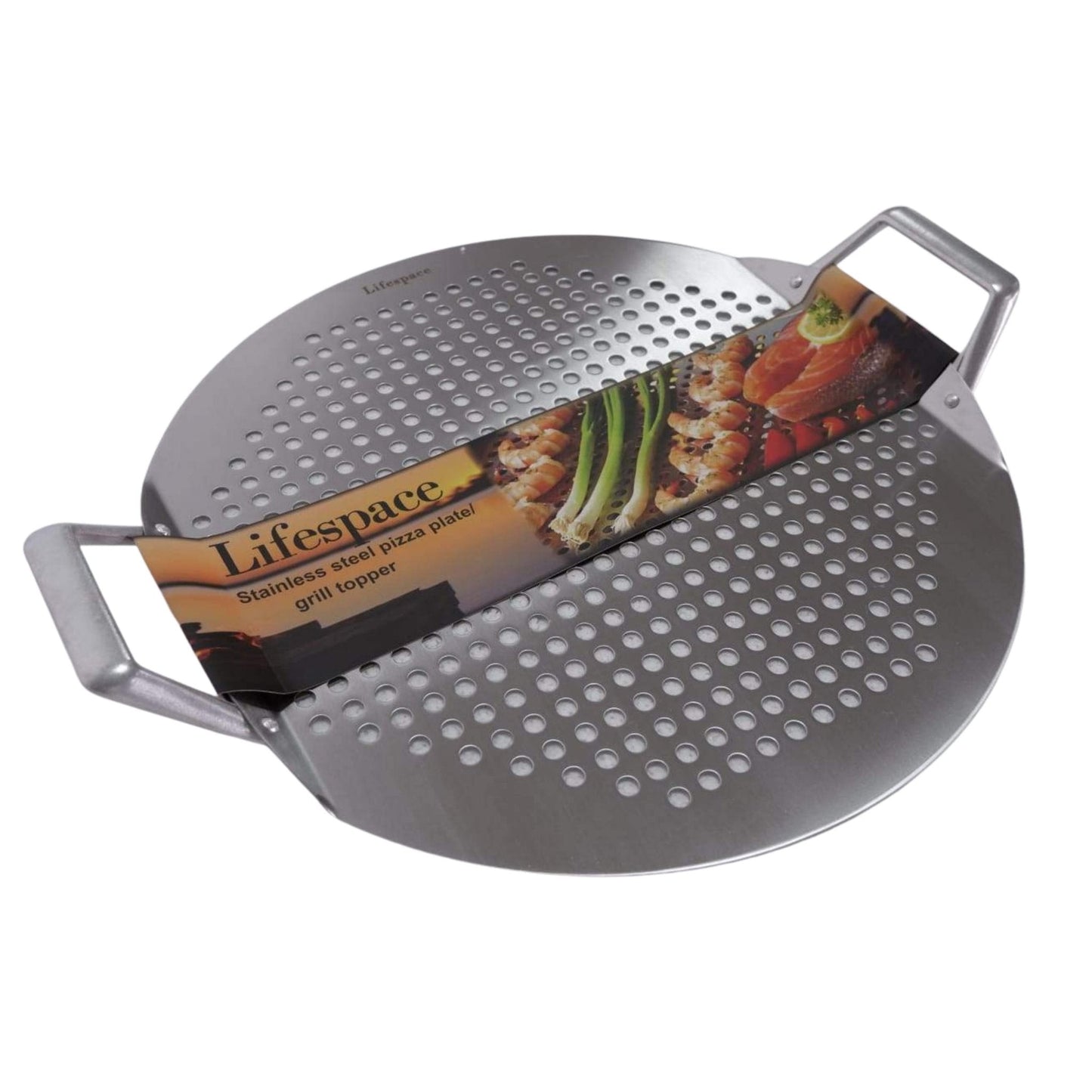 Lifespace Stainless Steel Pizza Plate / Braai Topper - Lifespace