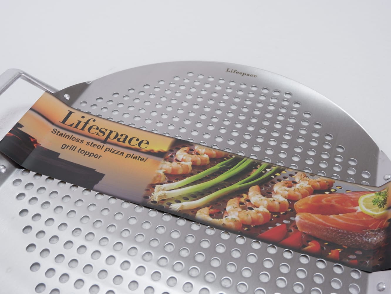 Lifespace Stainless Steel Pizza Plate / Braai Topper - Lifespace