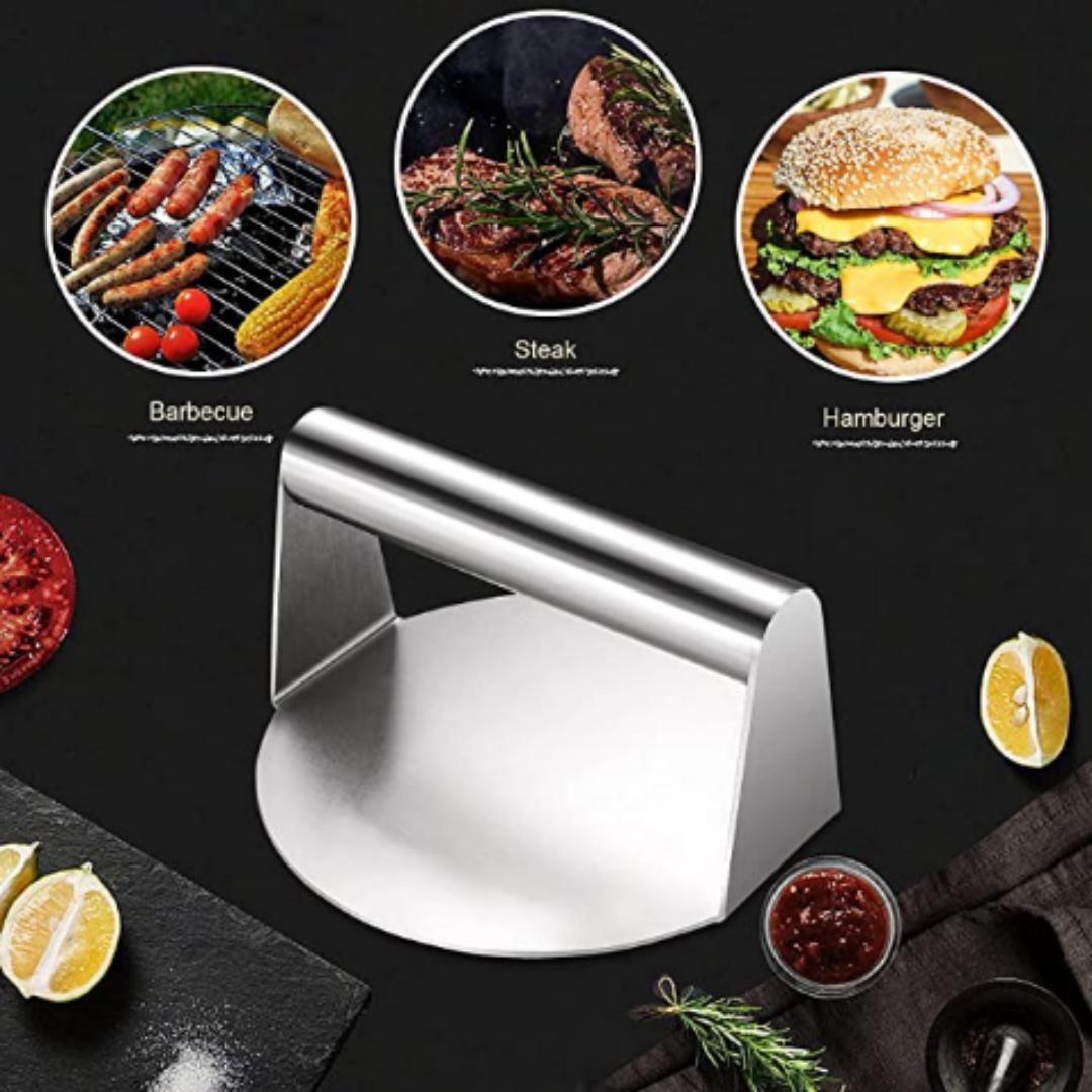 Lifespace Stainless Steel Smash Burger Braai Press - Lifespace