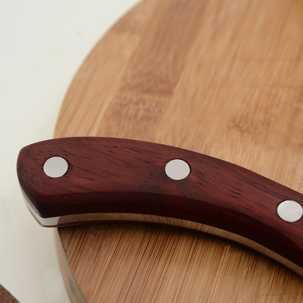 Lifespace Viking Style Chef Knife with Wood Handle & Sheath - Lifespace