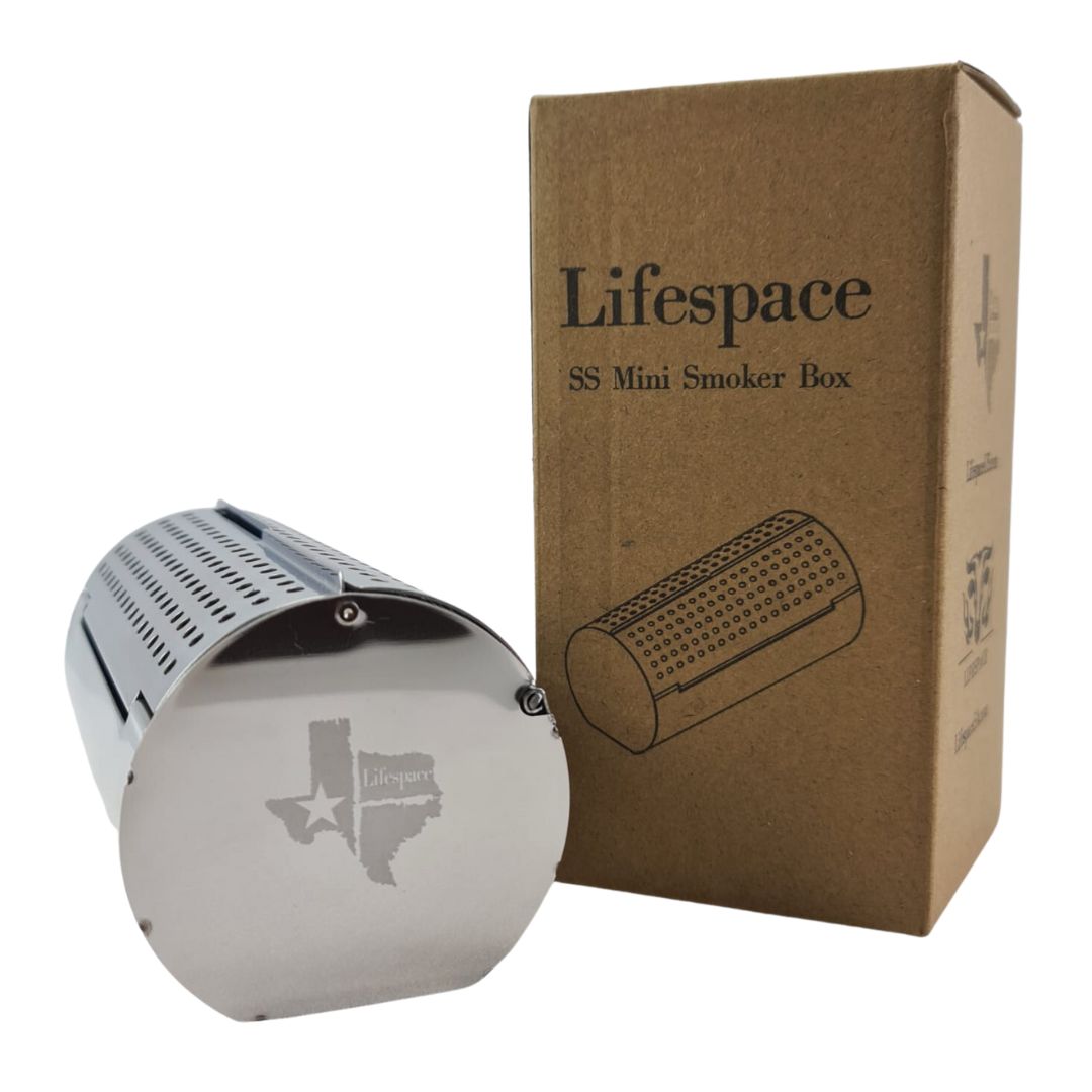 Lifespace Stainless Steel Mini Wood Chip Smoker Box - 2 pack